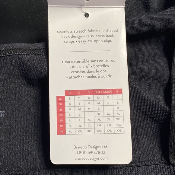 Bravado Basics Maternity and nursings brablack,XXL,NWT - Picture 6 of 7